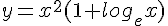 y=x^2(1+log_ex)